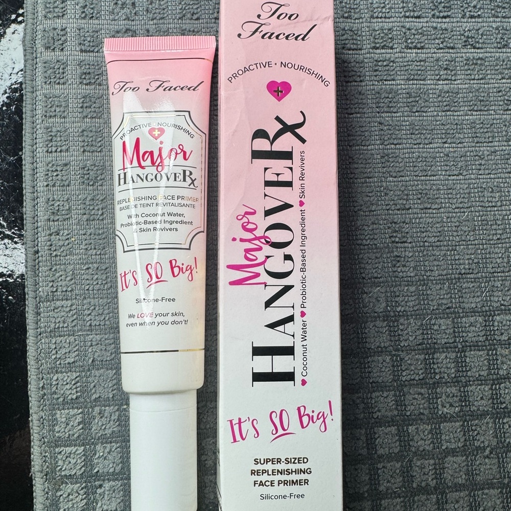 Too Faced Major Hangover Primer in Pink and White